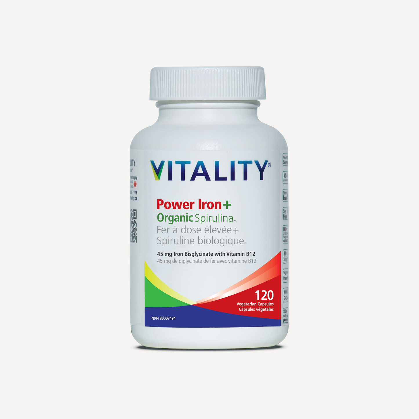 VITALITY Power Iron + Organic Spirulina