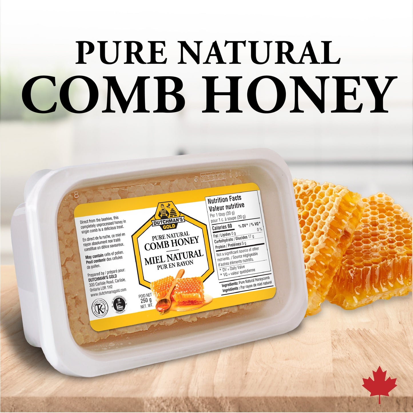 DUTCHMAN'S GOLD Comb Honey 250 g