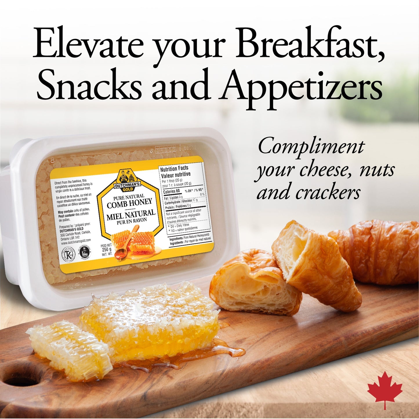 DUTCHMAN'S GOLD Comb Honey 250 g