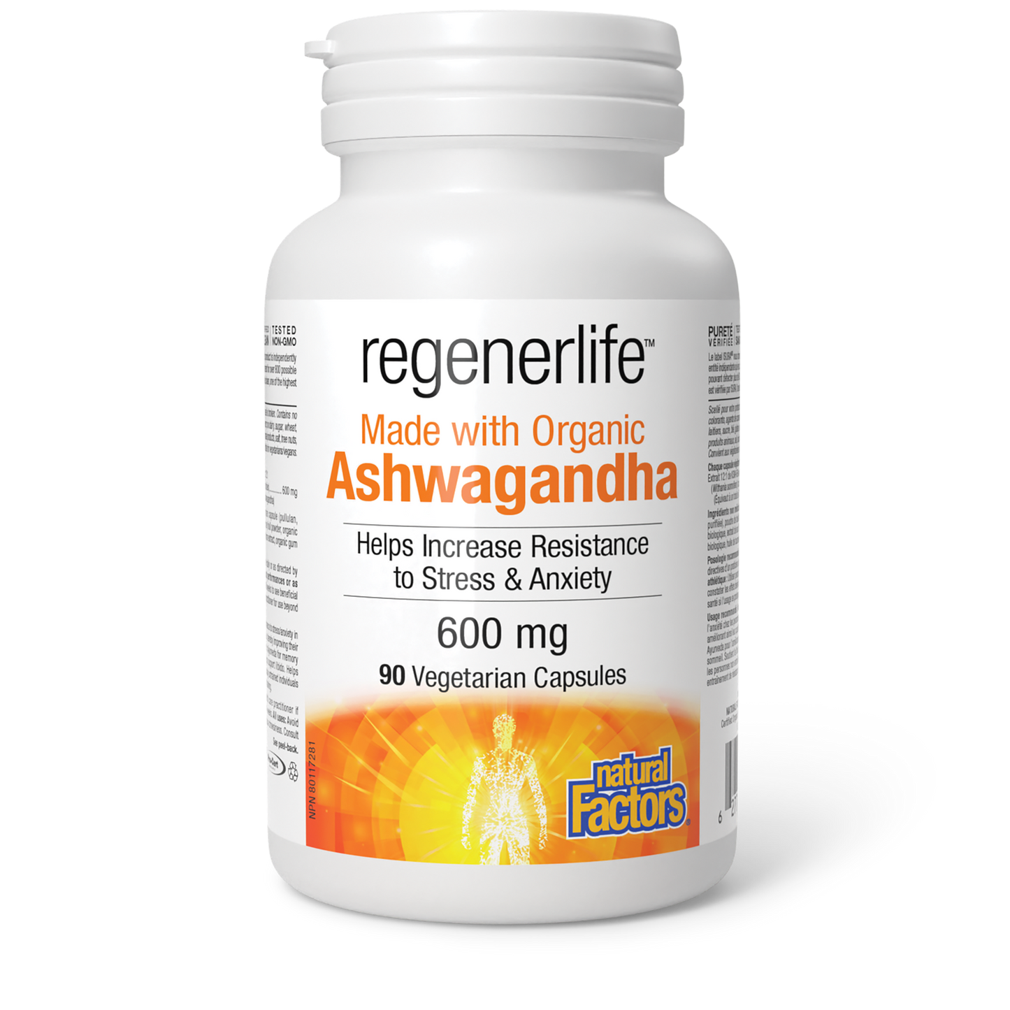 REGENERLIFE Ashwagandha 600 mg 90 vegetarian caps