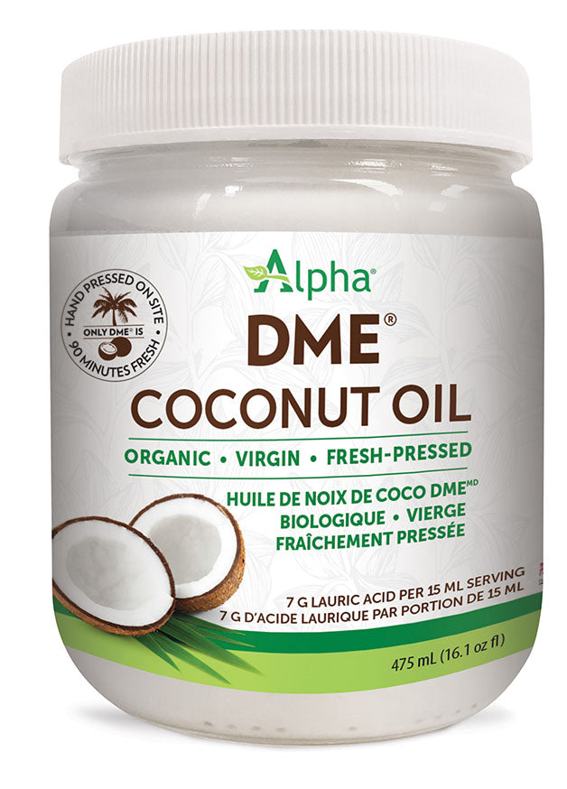 ALPHA HEALTH DME Raw Organic Virgin Coconut Oil (475 ml)