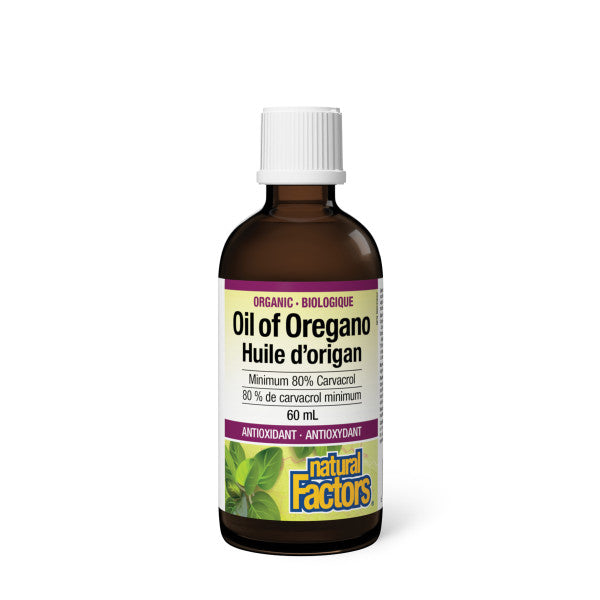 NATURAL FACTORS - Organic Oil of Oregano (60 ml)