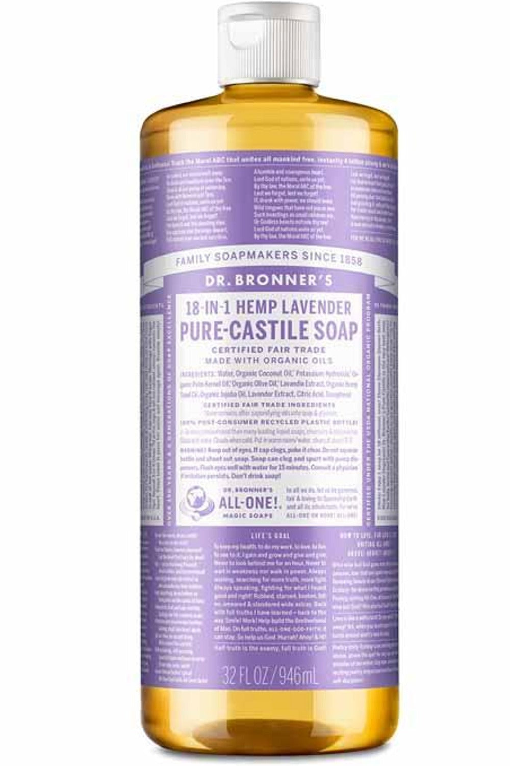 DR BRONNER'S Pure Castile Soap (Lavender - 946 ml)