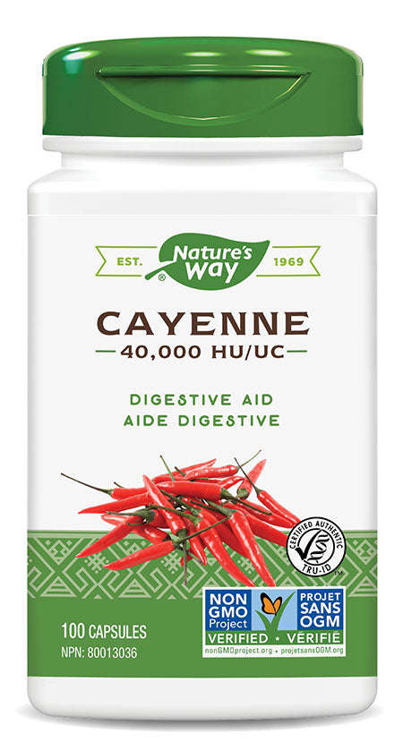 NATURE'S WAY Cayenne (40,000 HU - 100 veg caps)