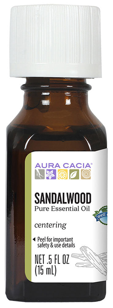 AURA CACIA Sandalwood  (100% Essential Oil - 15 ml)