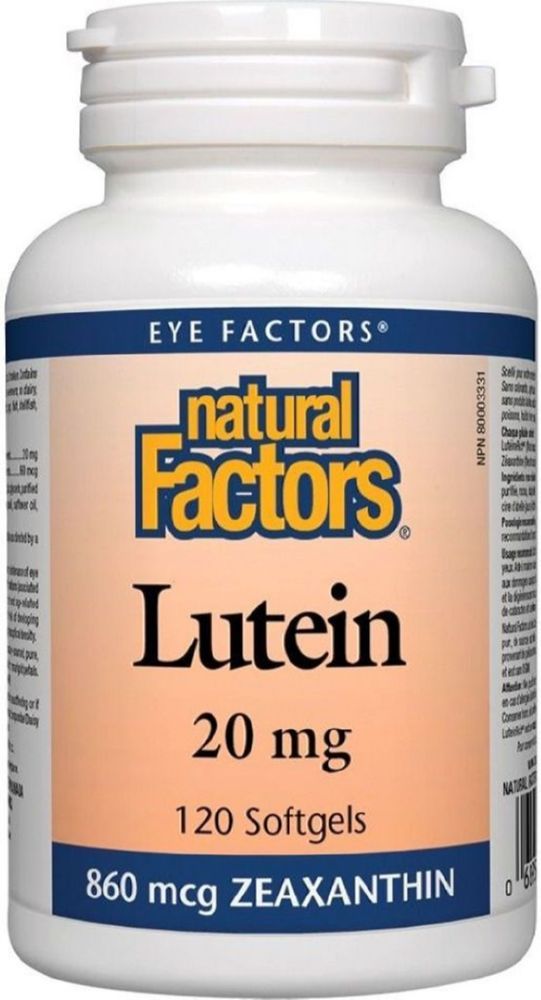 NATURAL FACTORS Lutein (20 mg - 120 sgels)