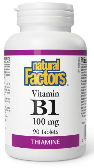 NATURAL FACTORS Vitamin B1 (100 mg - 90 tabs)