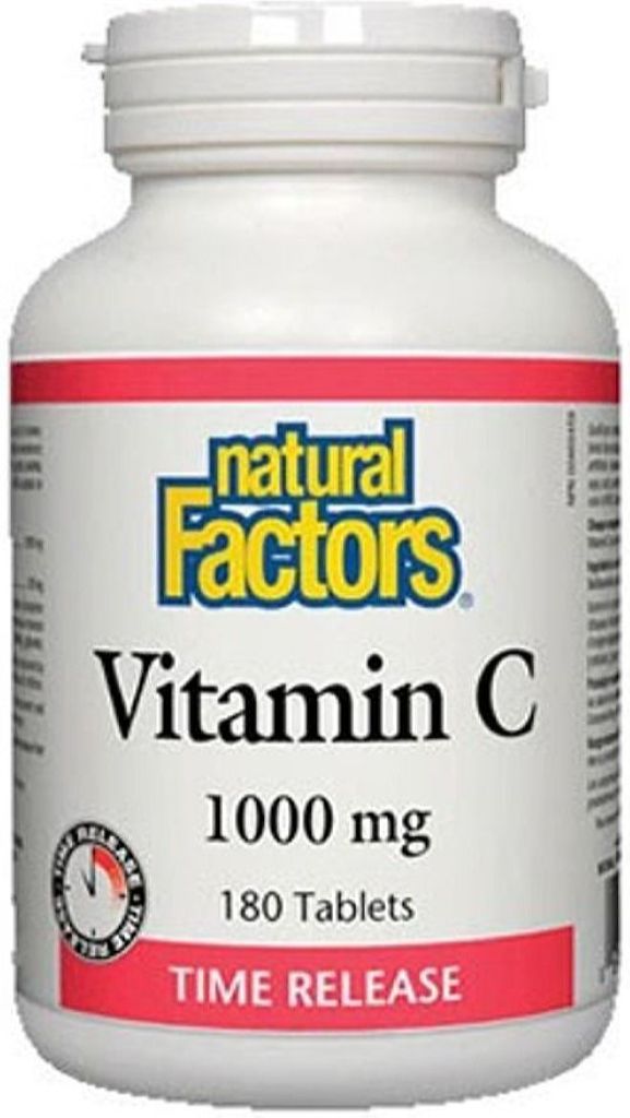 NATURAL FACTORS Vitamin C 1000mg Plus Bioflavonoids & Rosehips (180 tabs)