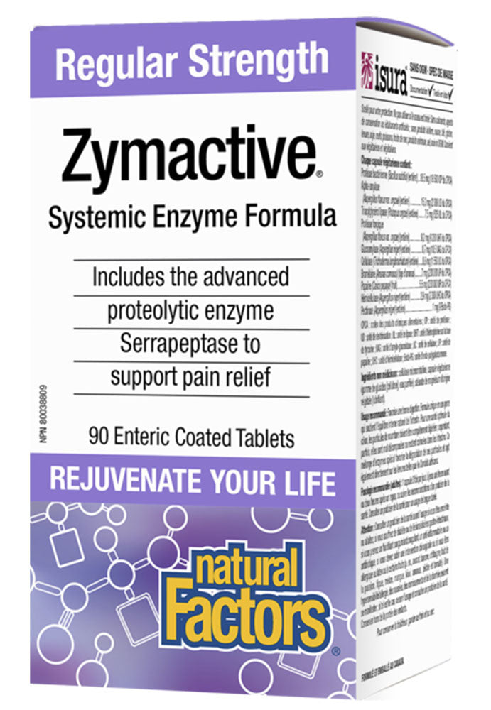 NATURAL FACTORS Zymactive Double Strength (90 tabs)