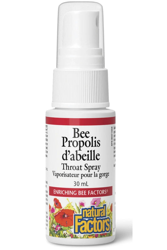 NATURAL FACTORS Bee Propolis Throat Spray (30 ml)