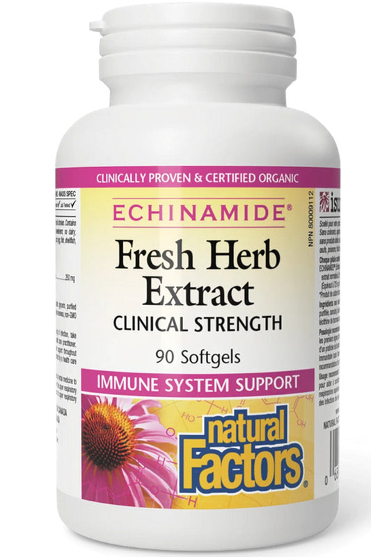 NATURAL FACTORS Echinamide Fresh Herb Extract  (90 sgels)