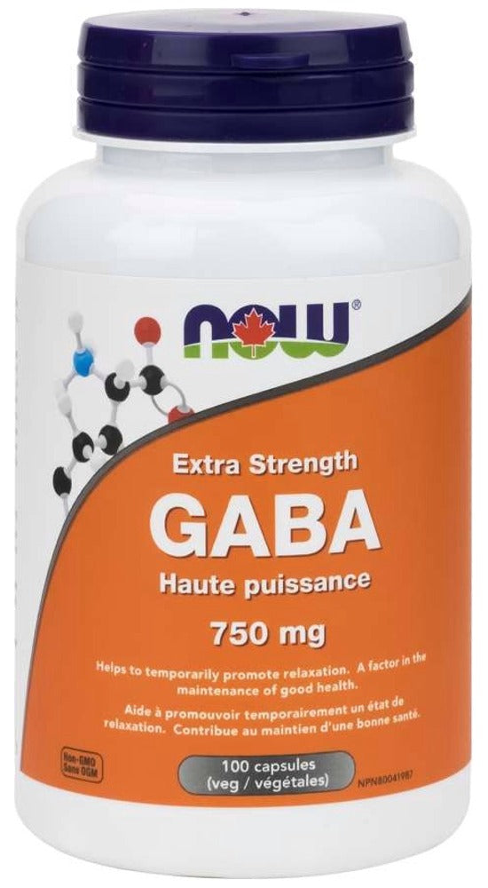 NOW Gaba Extra Strength (750 mg - 100 veg caps)
