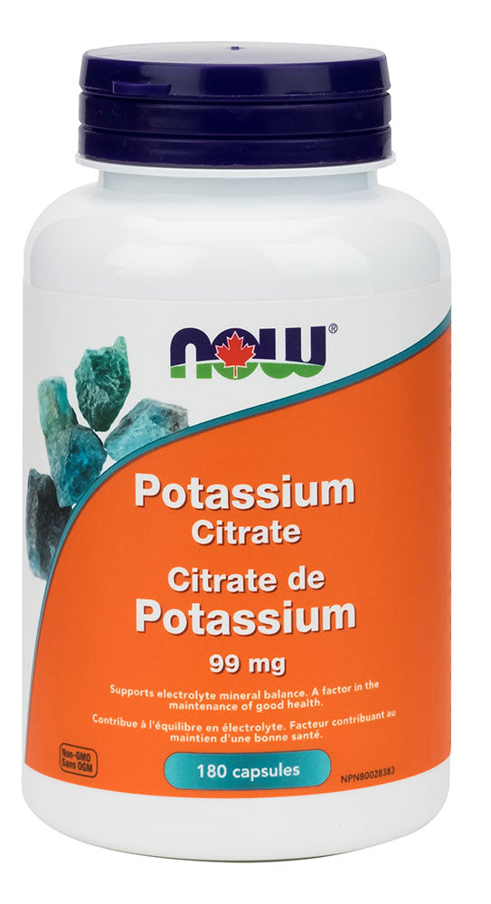 NOW Potassium Citrate (99 mg - 180 caps)