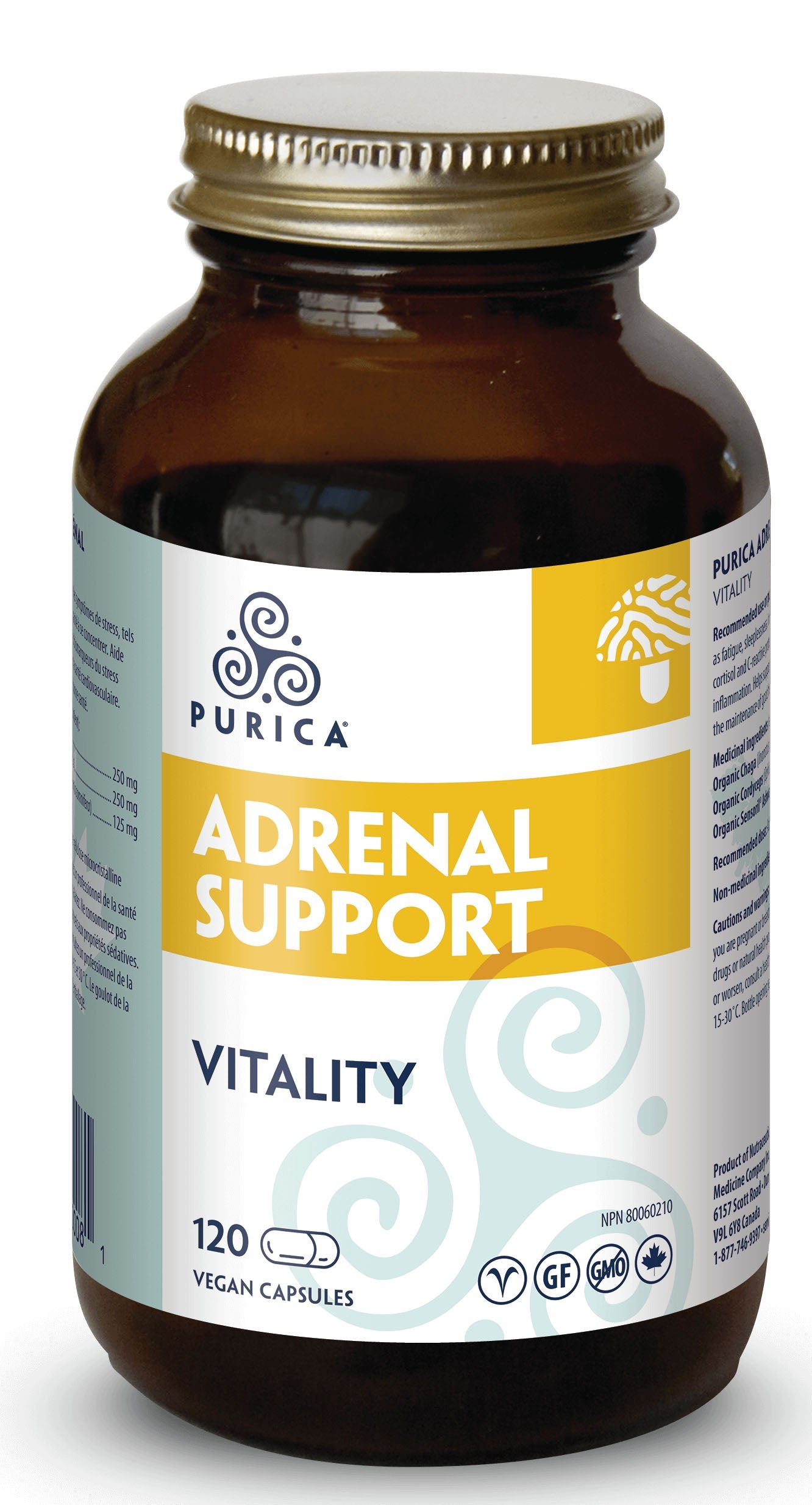 PURICA Adrenal Support (120 veg caps)