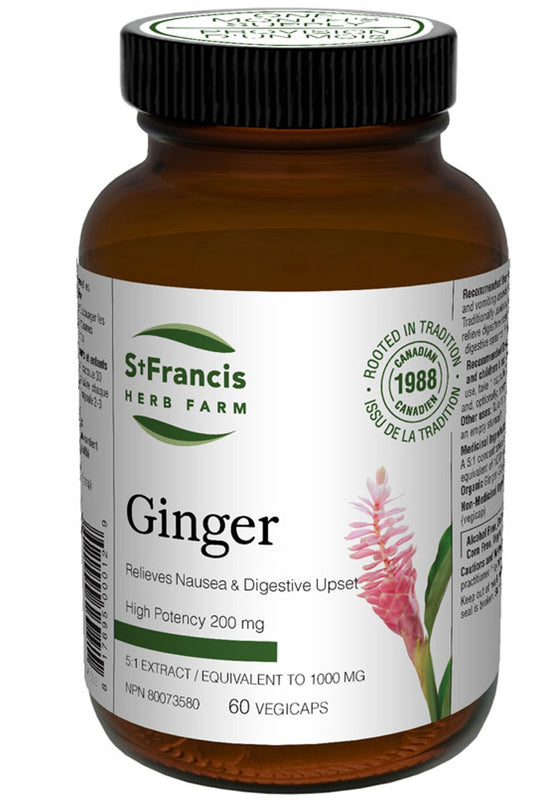 ST FRANCIS HERB FARM Ginger Capsules (60 caps)