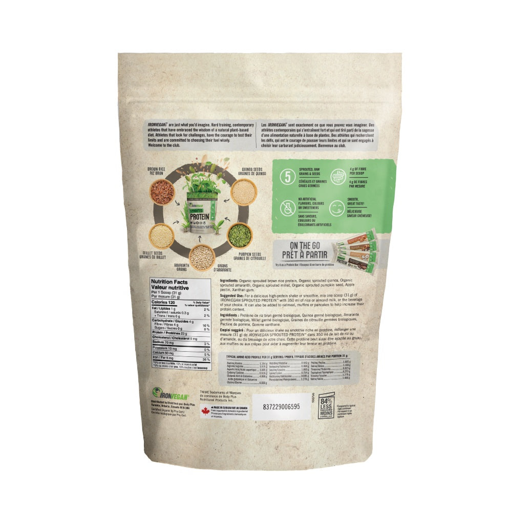 IRON VEGAN Sprouted Protein (Unflavoured - 1 kg)